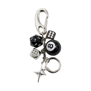 Eightball Dice Keyring
