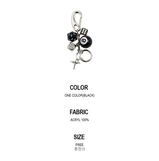 Eightball Dice Keyring