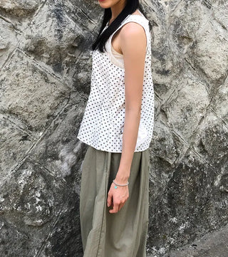 Nylon Pintuck Wide Elastic Waist Balloon Pants