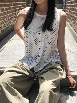 Nylon Pintuck Wide Elastic Waist Balloon Pants