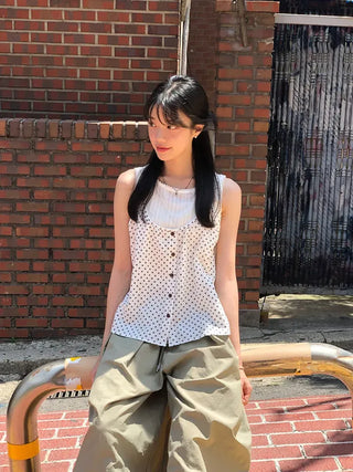 Nylon Pintuck Wide Elastic Waist Balloon Pants