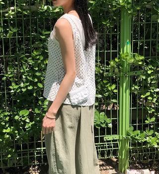 Nylon Pintuck Wide Elastic Waist Balloon Pants