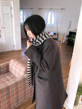 Holly Wool Striped Scarf