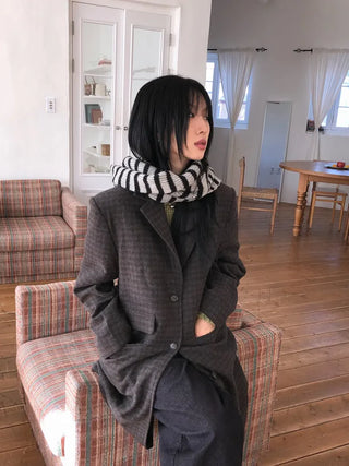 Holly Wool Striped Scarf
