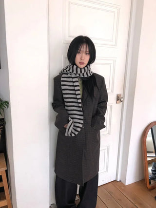 Holly Wool Striped Scarf