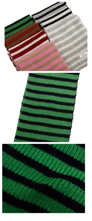 Holly Wool Striped Scarf
