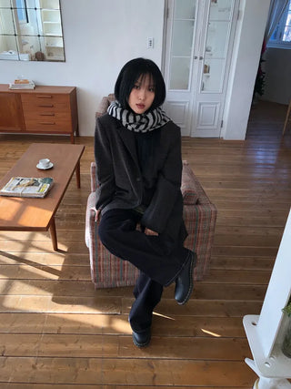 Holly Wool Striped Scarf