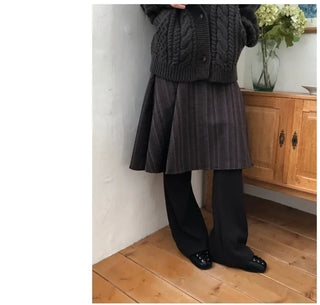 Poing Asymmetrical Midi Skirt
