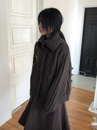 Poing Asymmetrical Midi Skirt