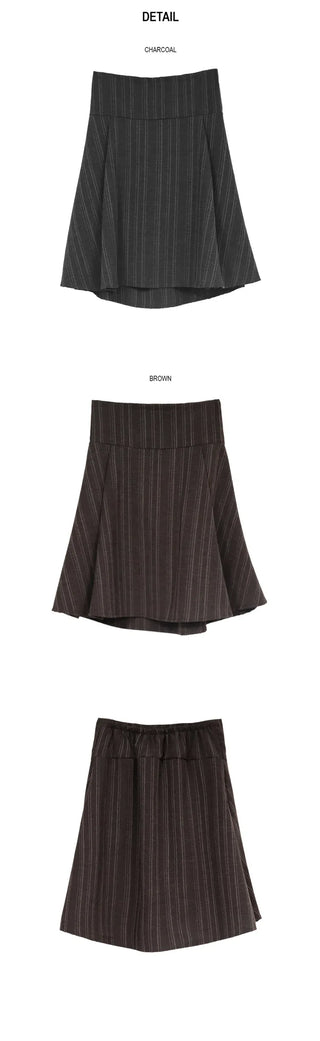Poing Asymmetrical Midi Skirt