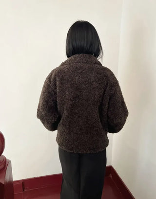 Fluffy Boucle Short Jacket