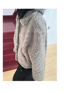 Fluffy Boucle Short Jacket