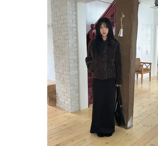 Fluffy Boucle Short Jacket
