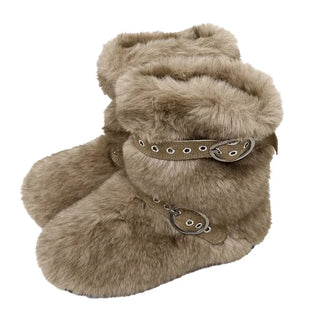 Bear Fur Mid-calf Boots