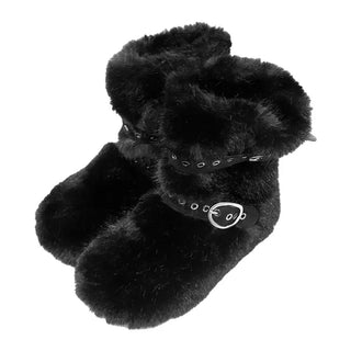 Bear Fur Mid-calf Boots