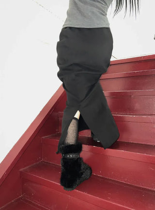 Bear Fur Mid-calf Boots