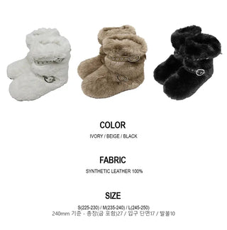 Bear Fur Mid-calf Boots