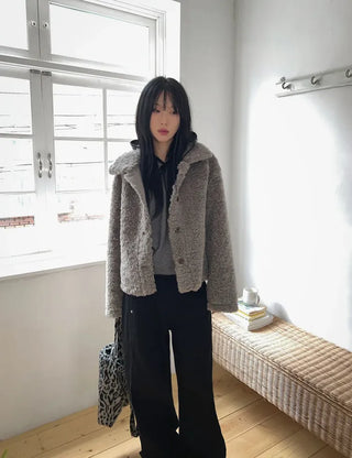 Leopard Fur Crossbody Bag