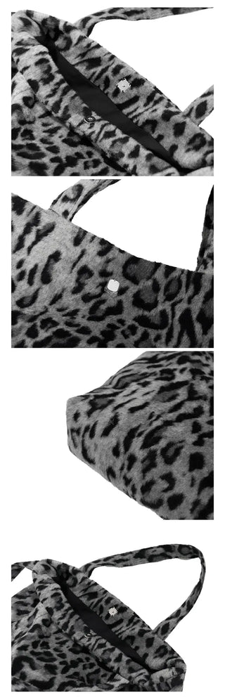 Leopard Fur Crossbody Bag