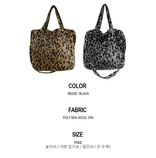 Leopard Fur Crossbody Bag