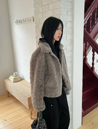 Leopard Fur Crossbody Bag