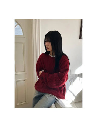 Furmue Wool Hooded Half Coat
