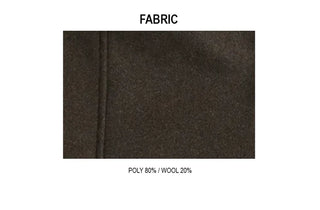 Furmue Wool Hooded Half Coat