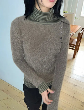 Mohair Knit Long Sleeve