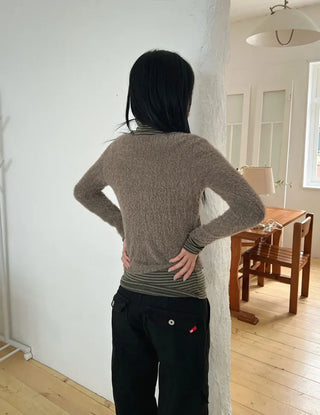 Mohair Knit Long Sleeve