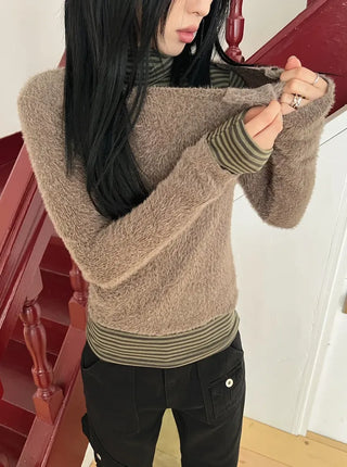 Mohair Knit Long Sleeve