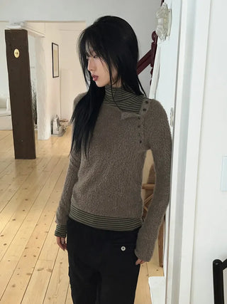 Mohair Knit Long Sleeve