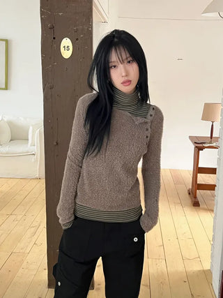 Mohair Knit Long Sleeve