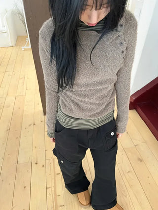 Mohair Knit Long Sleeve