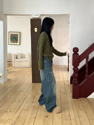 Melt Daily Washed Wide Jeans