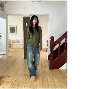 Melt Daily Washed Wide Jeans