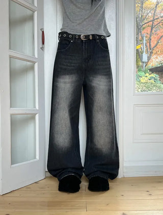 Melt Daily Washed Wide Jeans