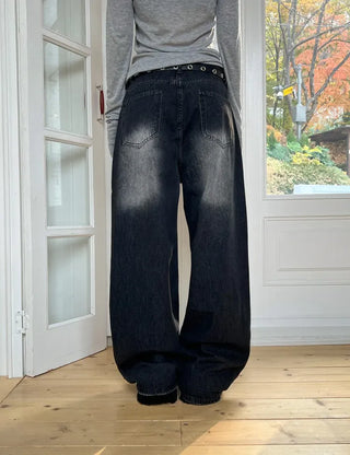 Melt Daily Washed Wide Jeans
