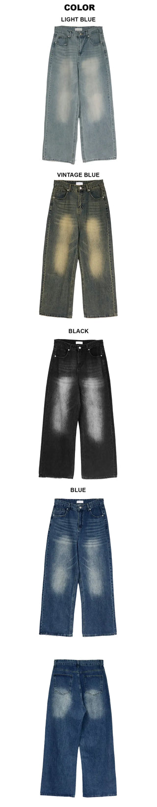 Melt Daily Washed Wide Jeans