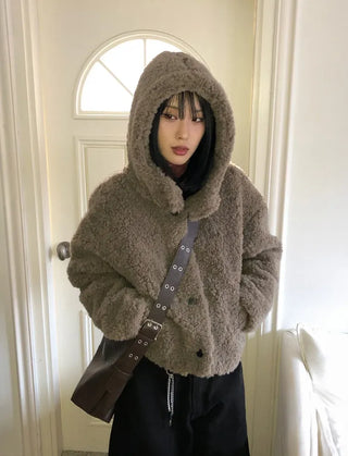 Vito Hooded Boucle Jacket