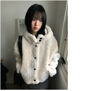 Vito Hooded Boucle Jacket