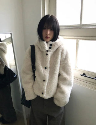 Vito Hooded Boucle Jacket