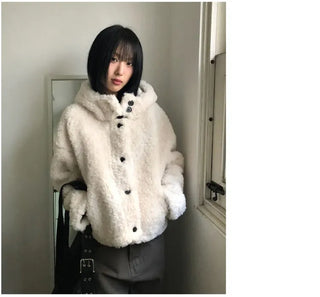 Vito Hooded Boucle Jacket
