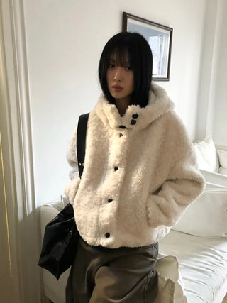 Vito Hooded Boucle Jacket