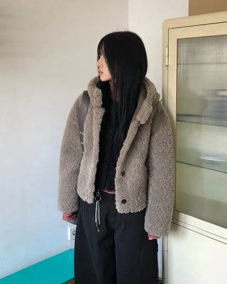 Vito Hooded Boucle Jacket