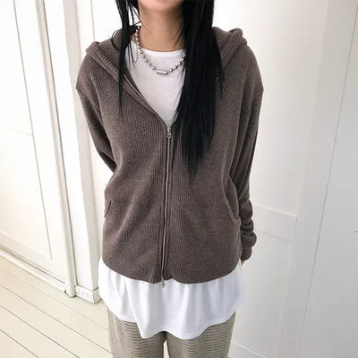 Hoji Two-Way Zip-Up Hoodie