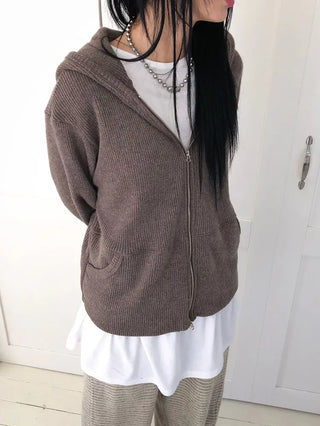Hoji Two-Way Zip-Up Hoodie