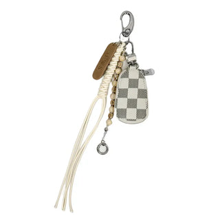 Checker pocket keyring