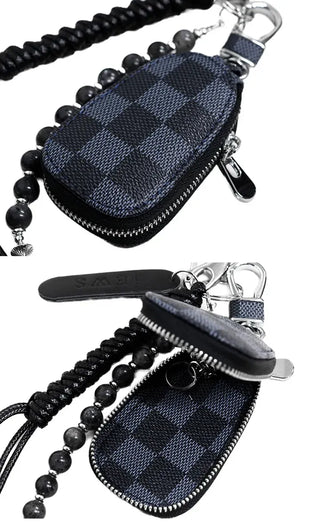 Checker pocket keyring