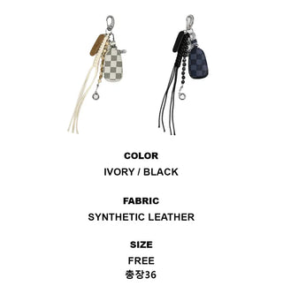 Checker pocket keyring