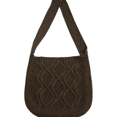 Twist Knitting Two-Way Bag